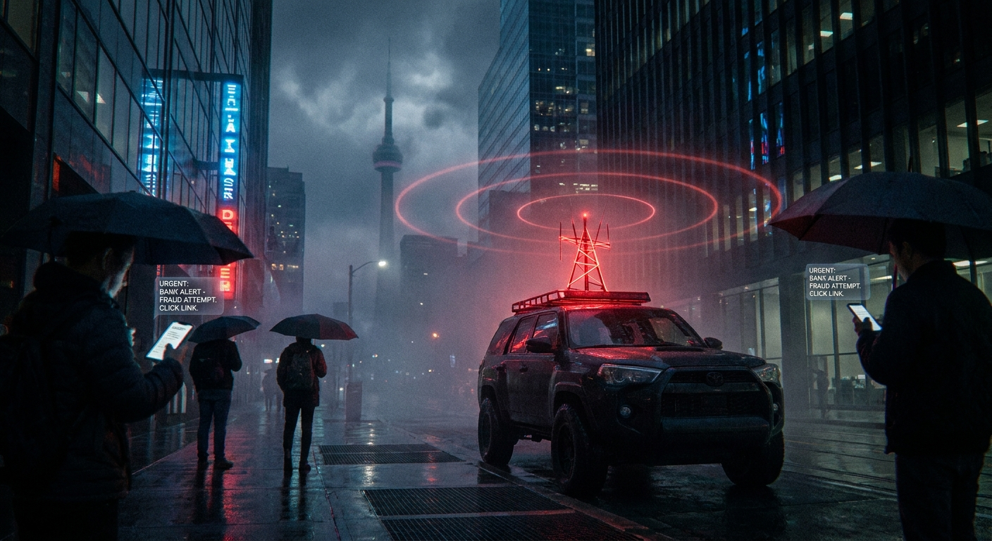 SMS Blasters Hit Canada: The Technical Reality Behind Toronto's First Rogue Base Station Arrests
