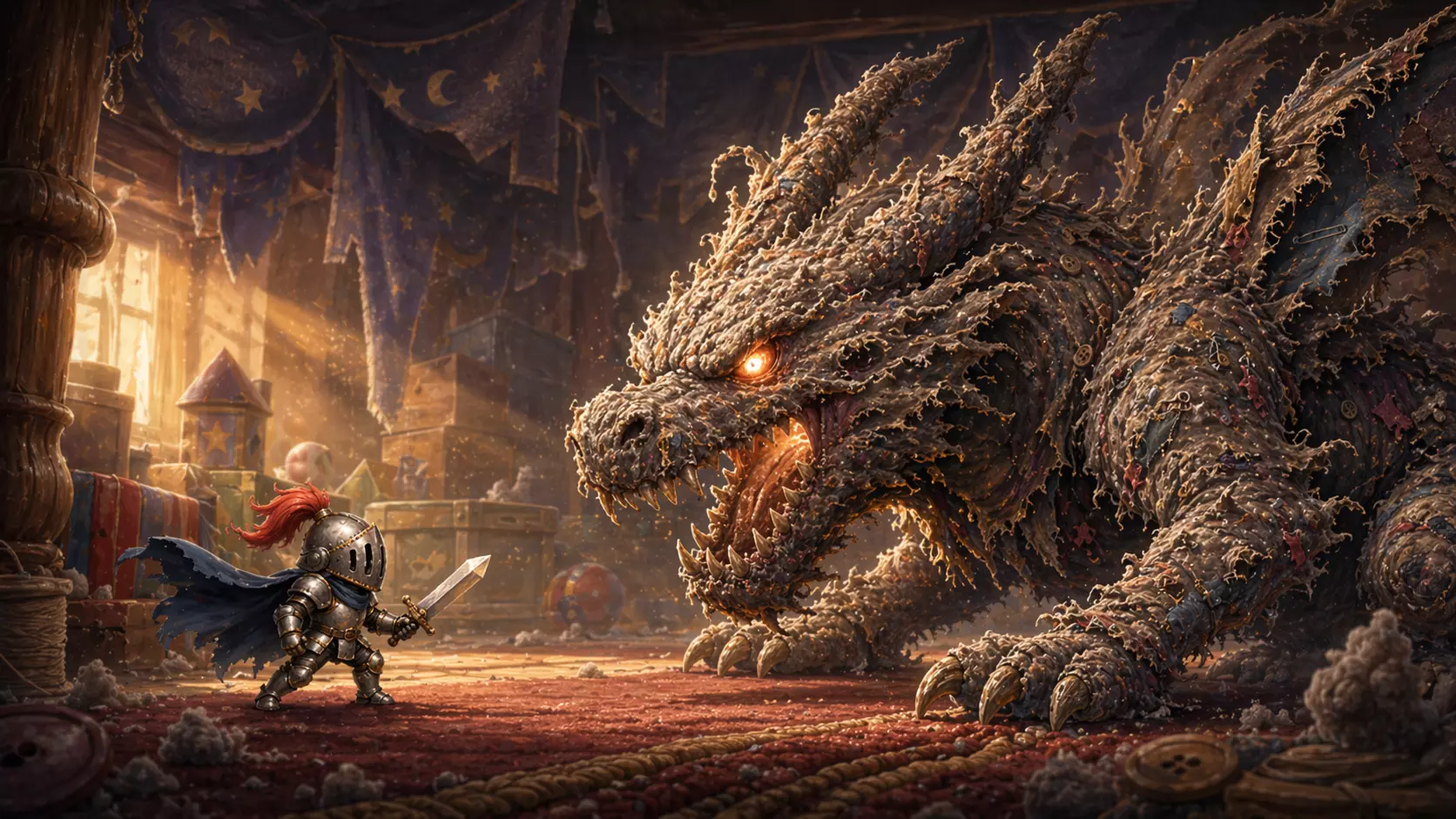 Knight Slaying Dust Bunnies — browser platformer built in OpenAI Codex
